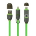 二合一充電傳輸數據線 2 in 1 micro usb cable + Apple Lightning Adaptor data transmit & charging cable 