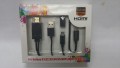 SAMSUNG GALAXY S1,S2,S3,S4,S5, NOTE II, NOTE3 MHL TO HDMI Media adapter 手机連接電視 HDMI